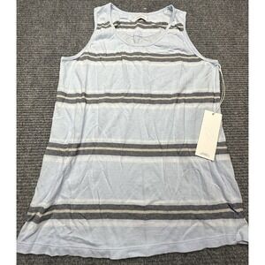 Saturdays New York City Tank Top Mens Small Sky Blue Stripe‎ Nick S Lightweight